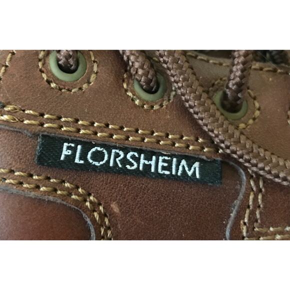 Florsheim Steel Toe Brown Leather Oil Resistant Oxford Shoes 7D Mens 9D Womens main image 6